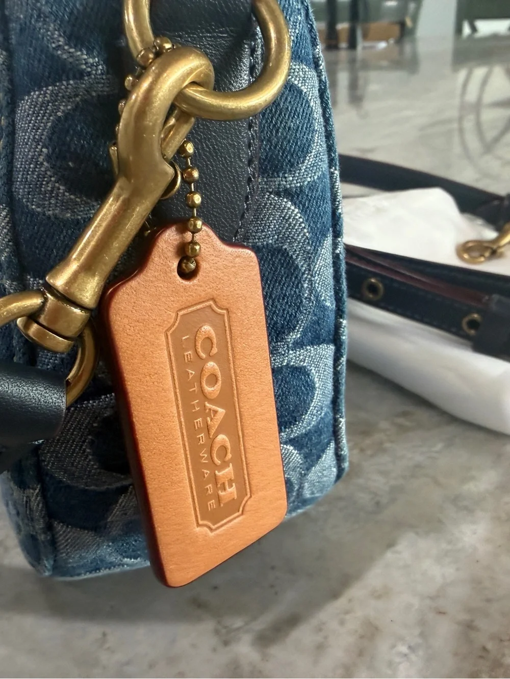 Coach denim canvas